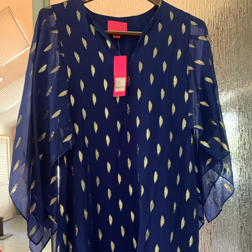 Shalyn Silk Caftan- Lily Pulitzer.